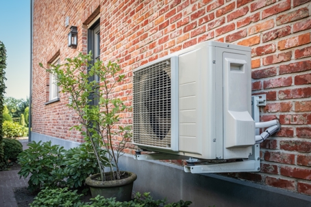 Heat pump for cooling or heating the home.