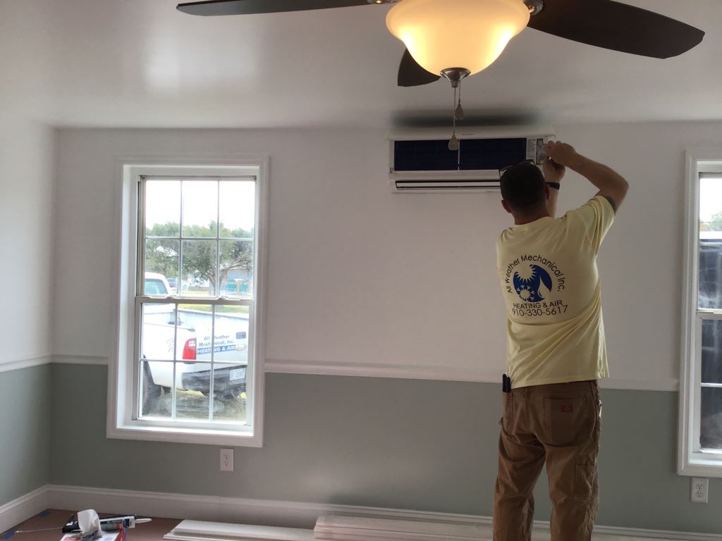 Man Installing HVAC System