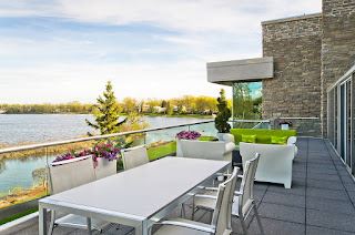 Patio With a Water View